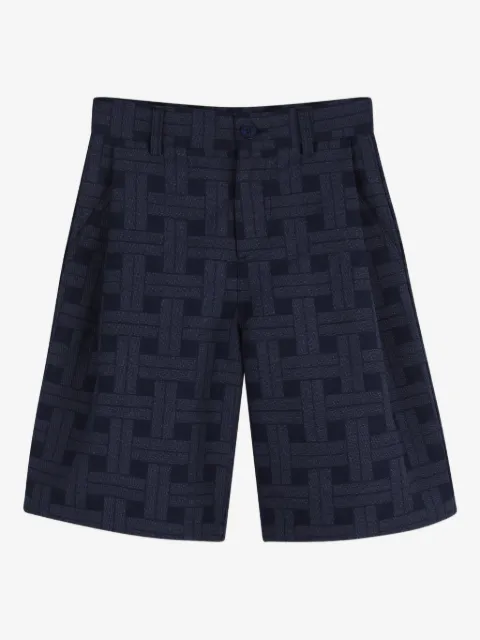 Kenzo Kids geometric-pattern bermuda shorts