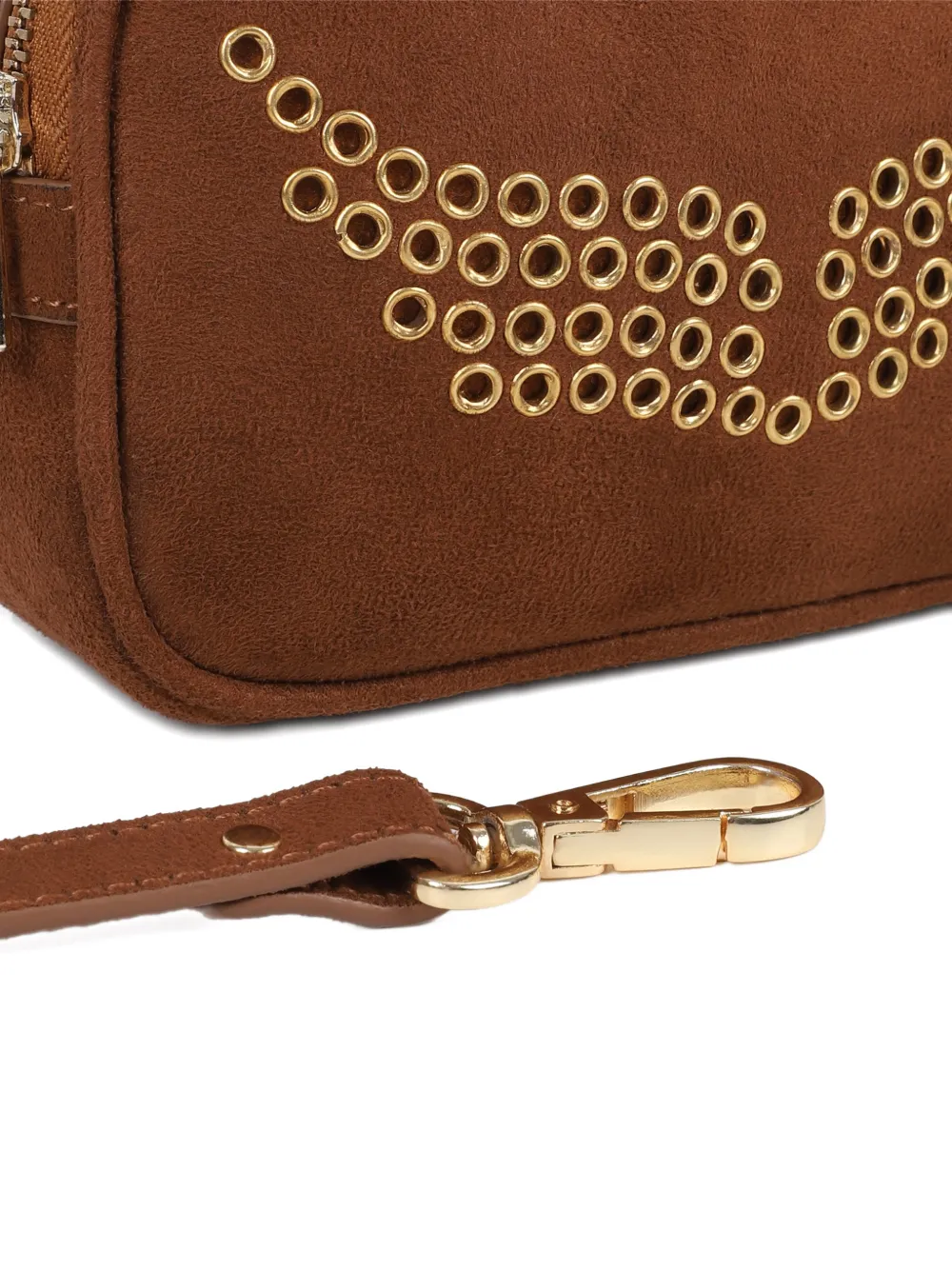 Zadig & Voltaire Kids Brown schoudertas Bruin