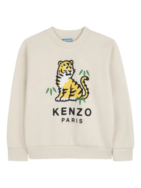 Kenzo Kids Tiger-print sweatshirt