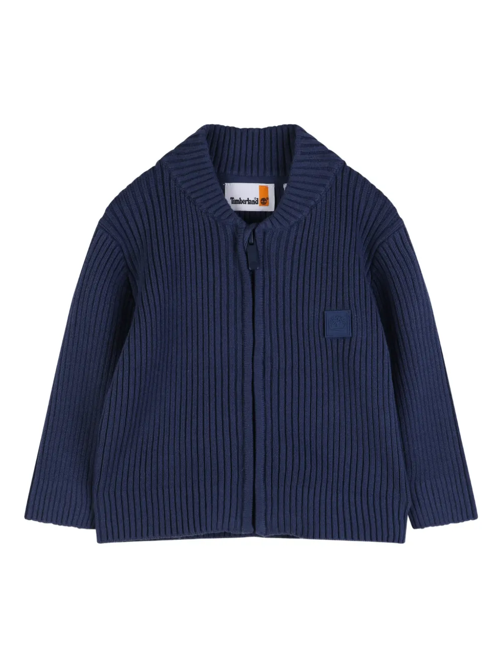 Timberland Kids Cardigan a coste con zip - Blu