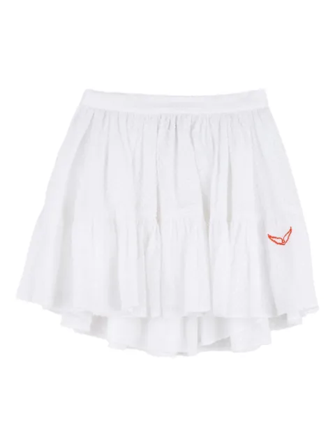 Zadig & Voltaire Kids embroidered skirt