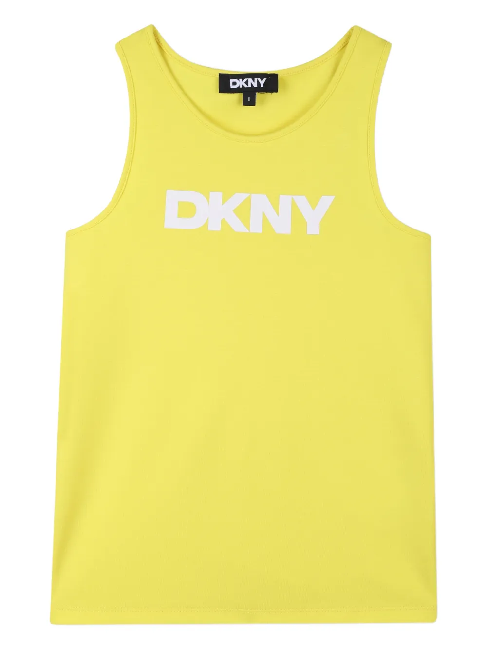 Dkny Kids logoprint mesh 2-in-1 T-shirt Geel