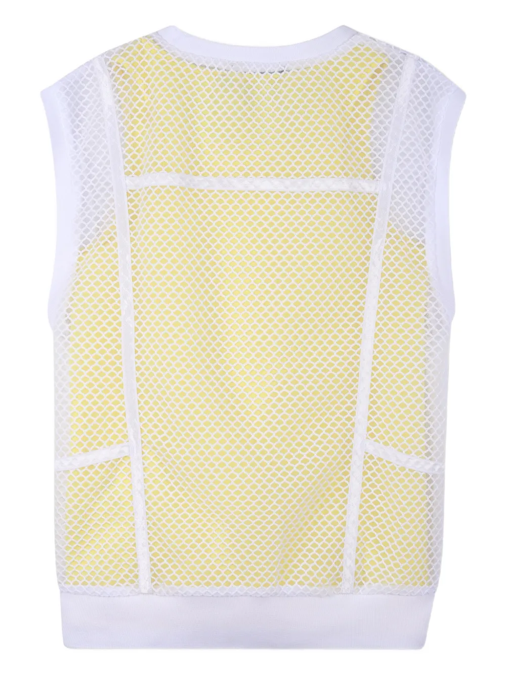 Dkny Kids logoprint mesh 2-in-1 T-shirt Geel