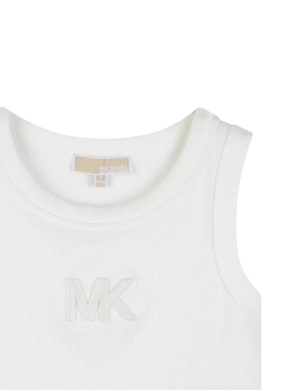 Michael Kors Kids Geribbelde tanktop Wit