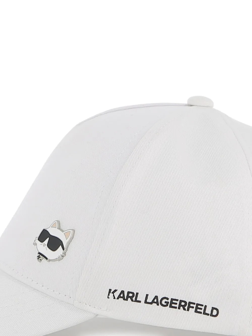 Karl Lagerfeld Kids Pet met kattenlogo Wit