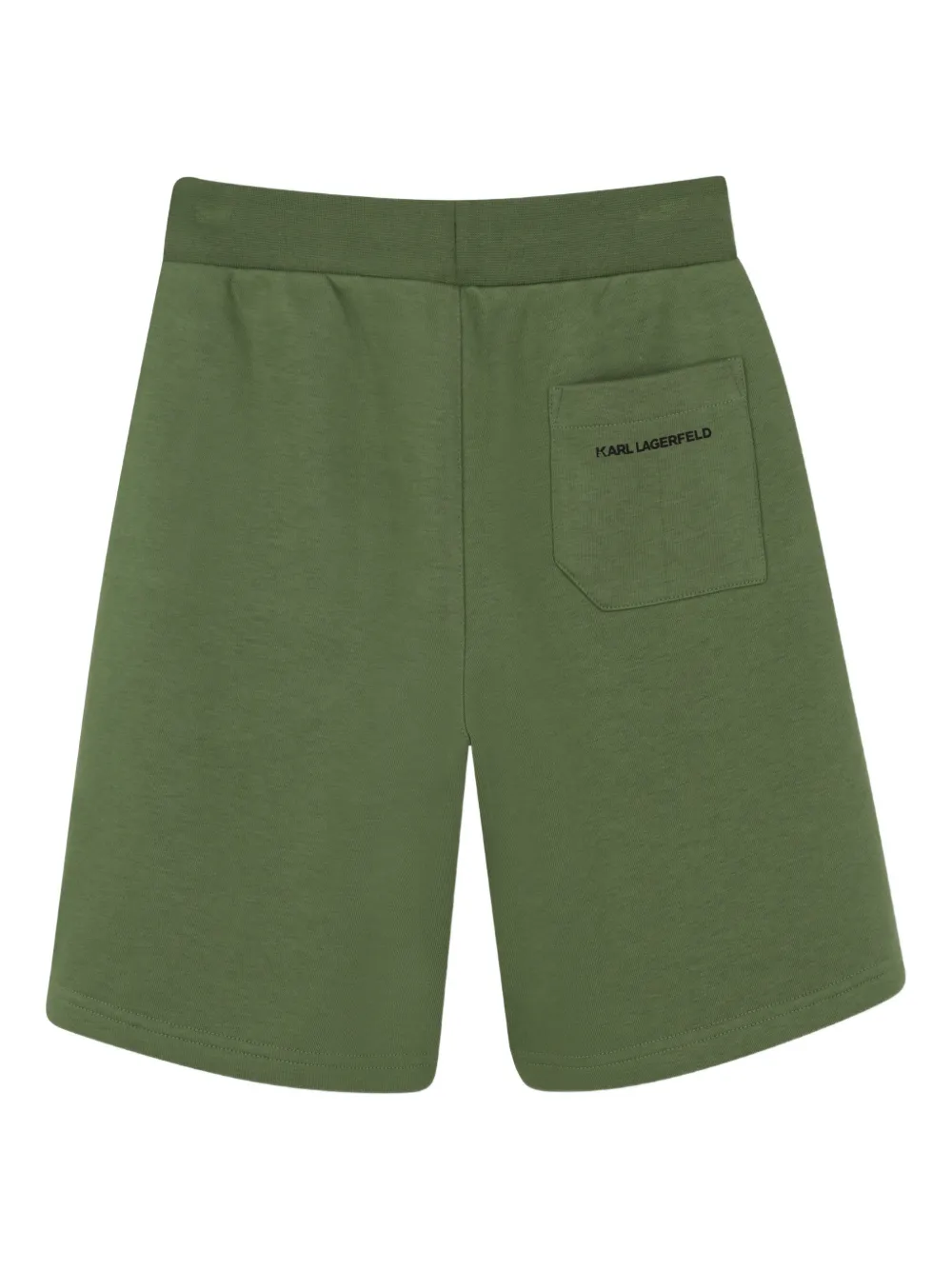 Karl Lagerfeld Kids Bermuda shorts met logoprint Groen