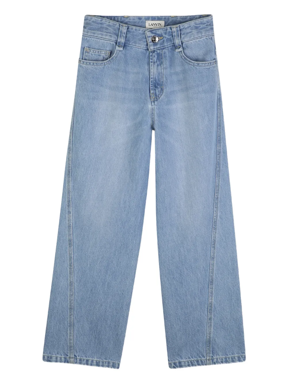 Lanvin Enfant Jeans con logo - Blu