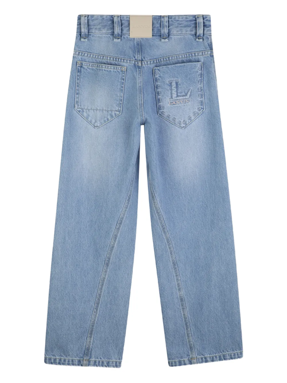  Lanvin Enfant Logo Jeans - Blue 