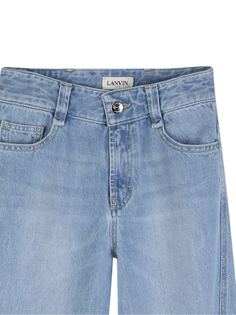  Lanvin Enfant Logo Jeans - Blue 