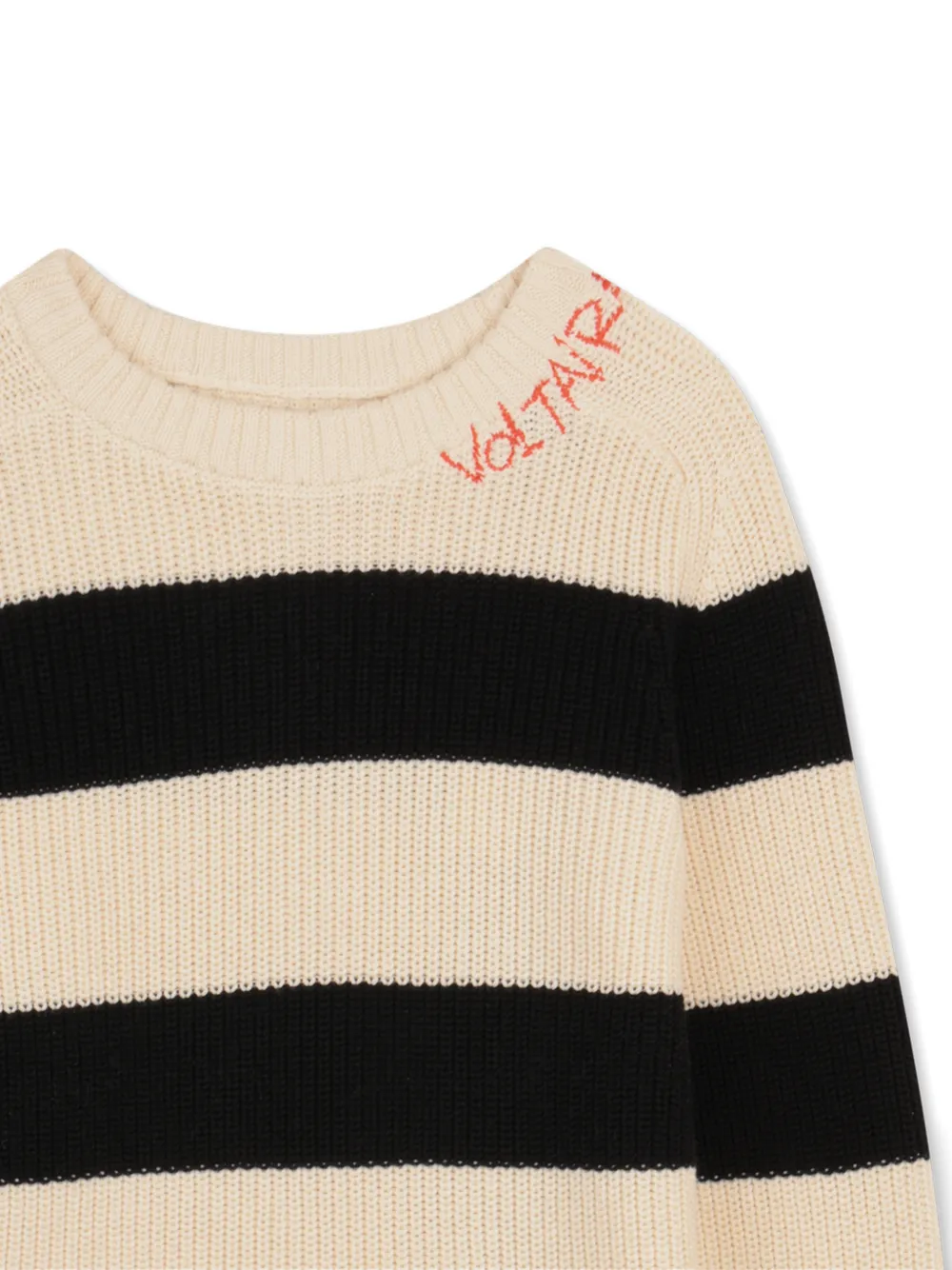  Zadig & Voltaire Kids Pull à Rayures - Tons Neutres 