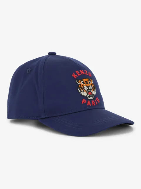 Kenzo Kids Tiger Head-embroidered cap