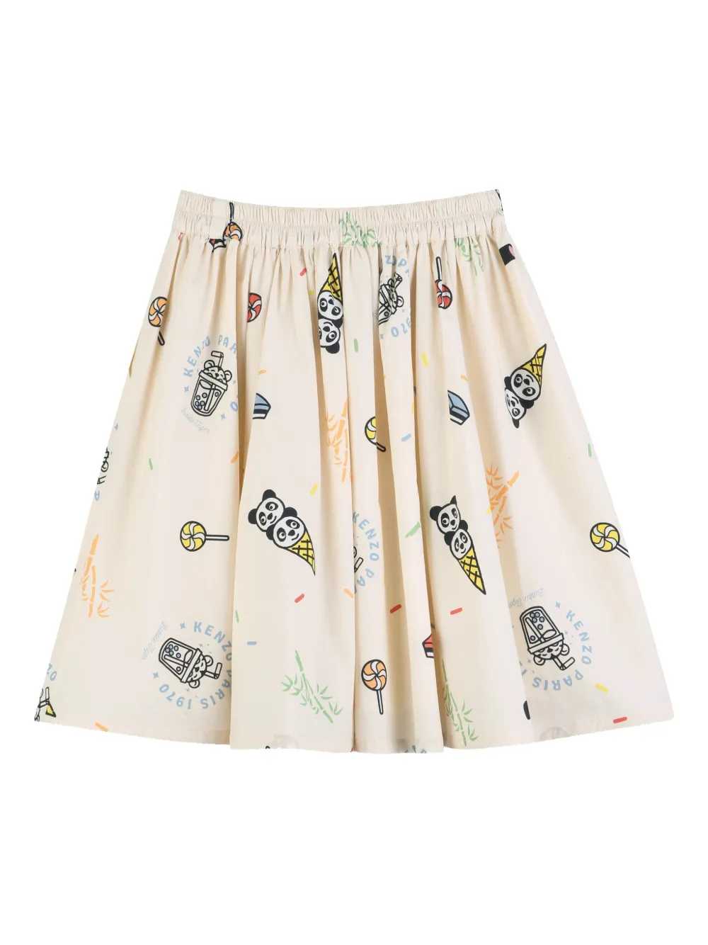  Kenzo Kids Printed Skirt - Neutrals 