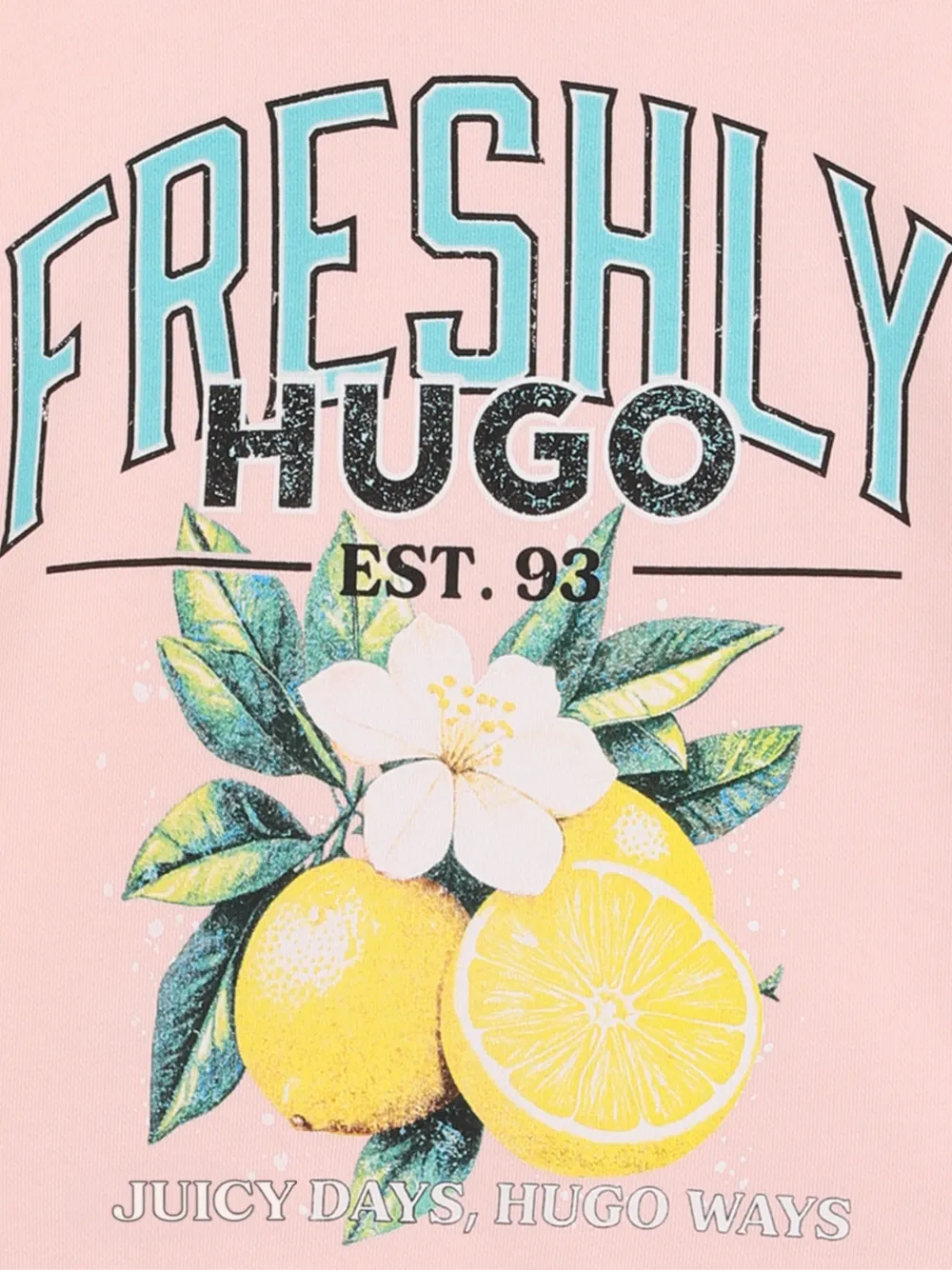 HUGO KIDS Sweater met bloemenprint Roze
