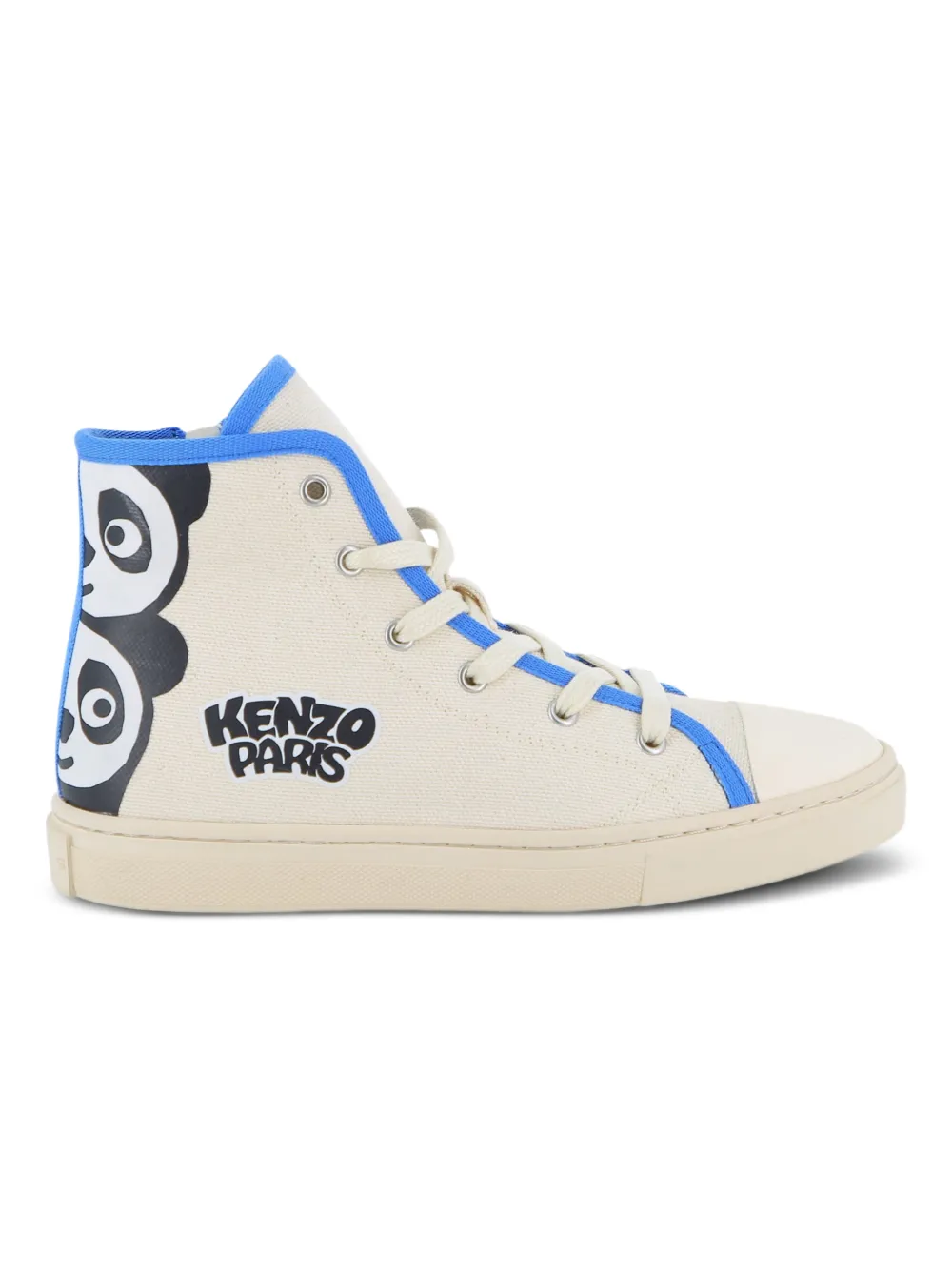 Kenzo Kids High-top sneakers met Pandaprint Beige