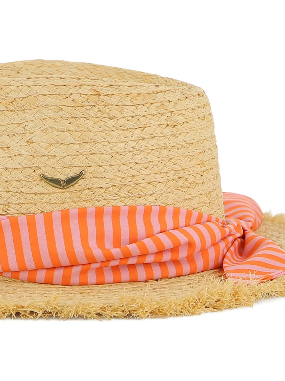 Zadig & Voltaire Kids Hoed met gestreept detail Beige