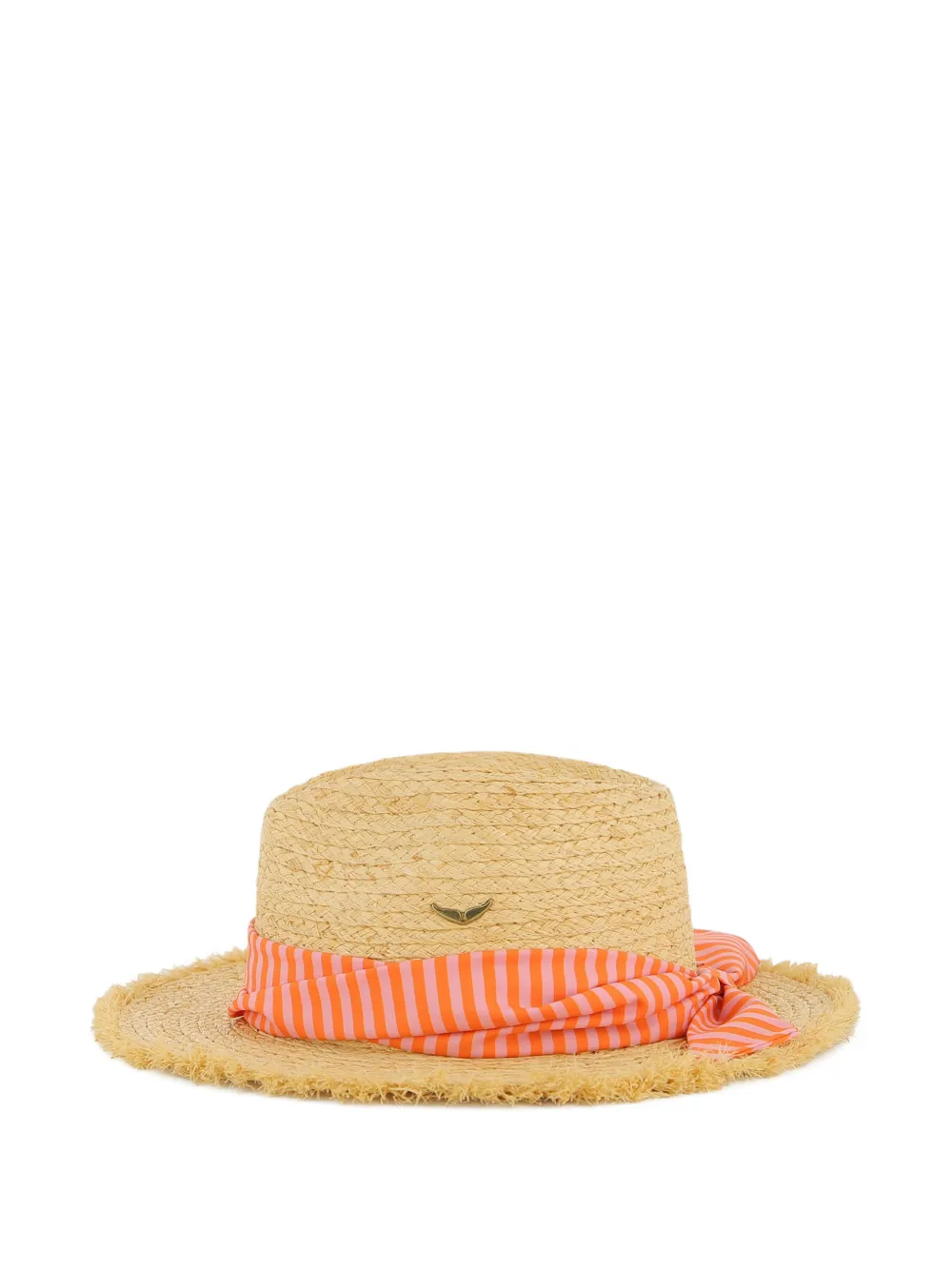  Zadig & Voltaire Kids Striped-detail Hat - Neutrals 