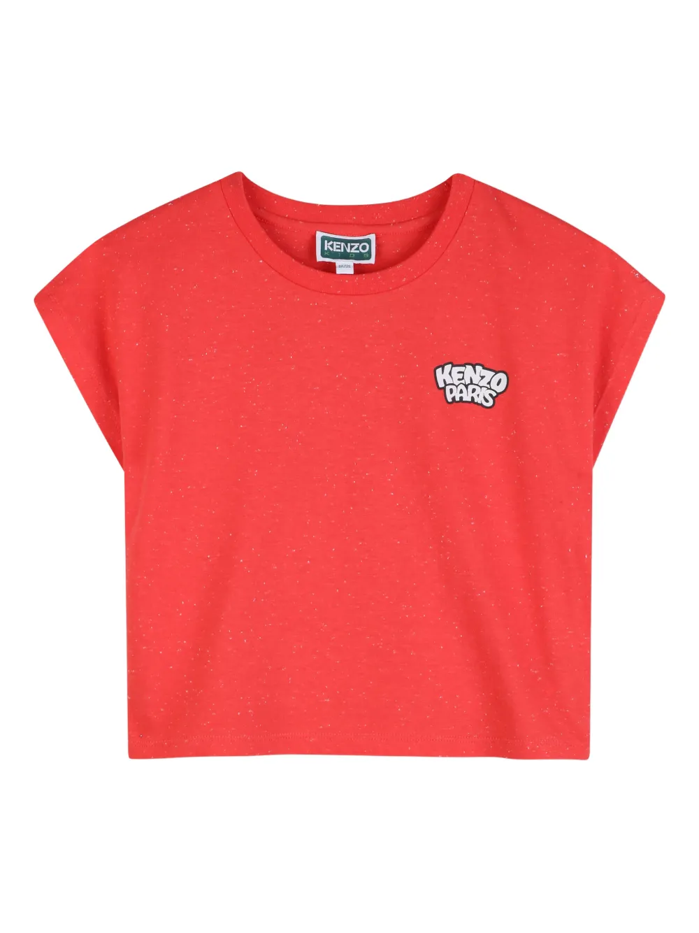 Kenzo Kids Top smanicato con logo - Rosso