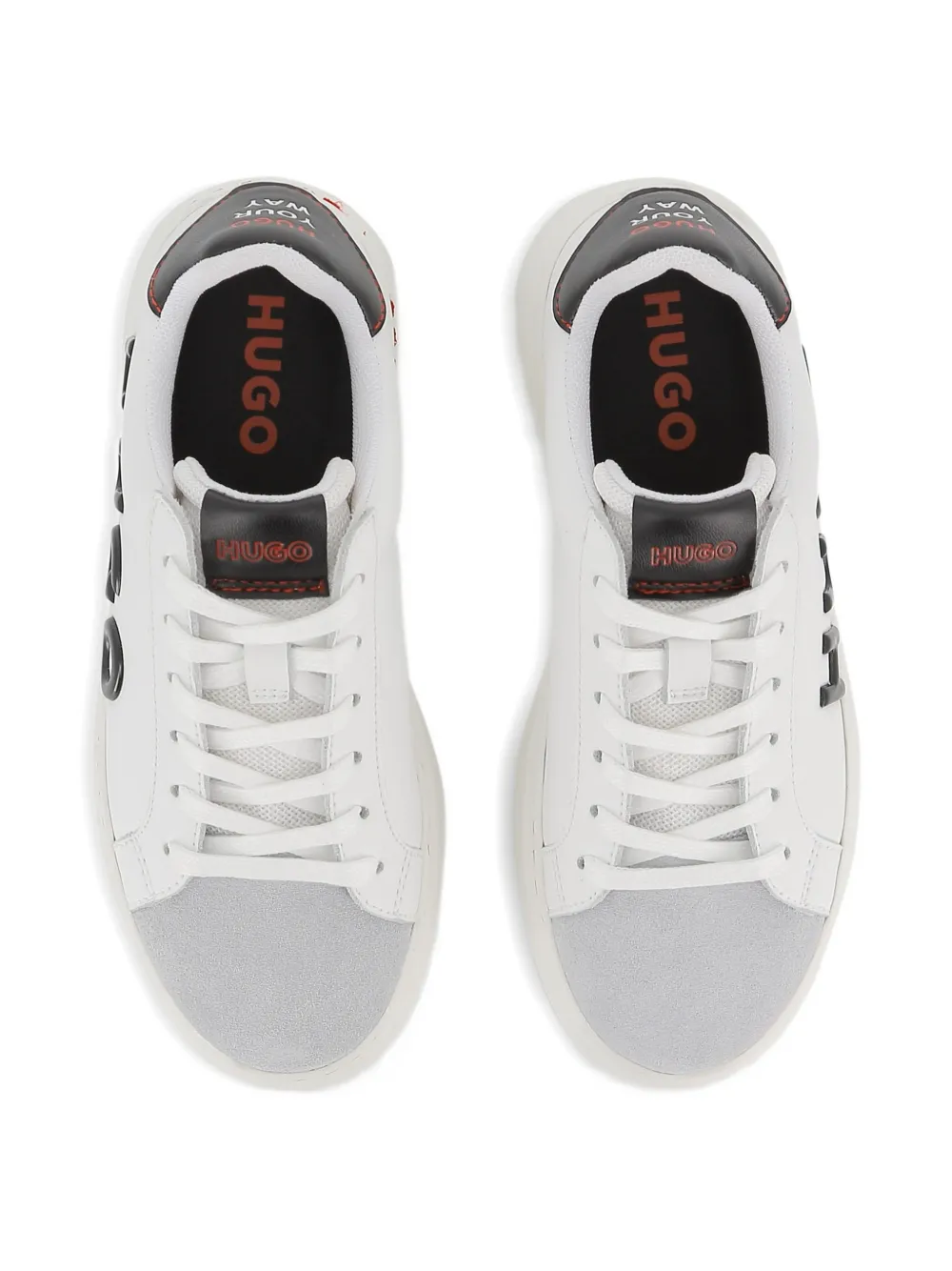 HUGO KIDS Sneakers met logodetail Wit