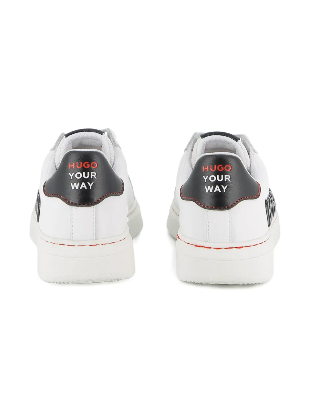 HUGO KIDS Sneakers met logodetail Wit