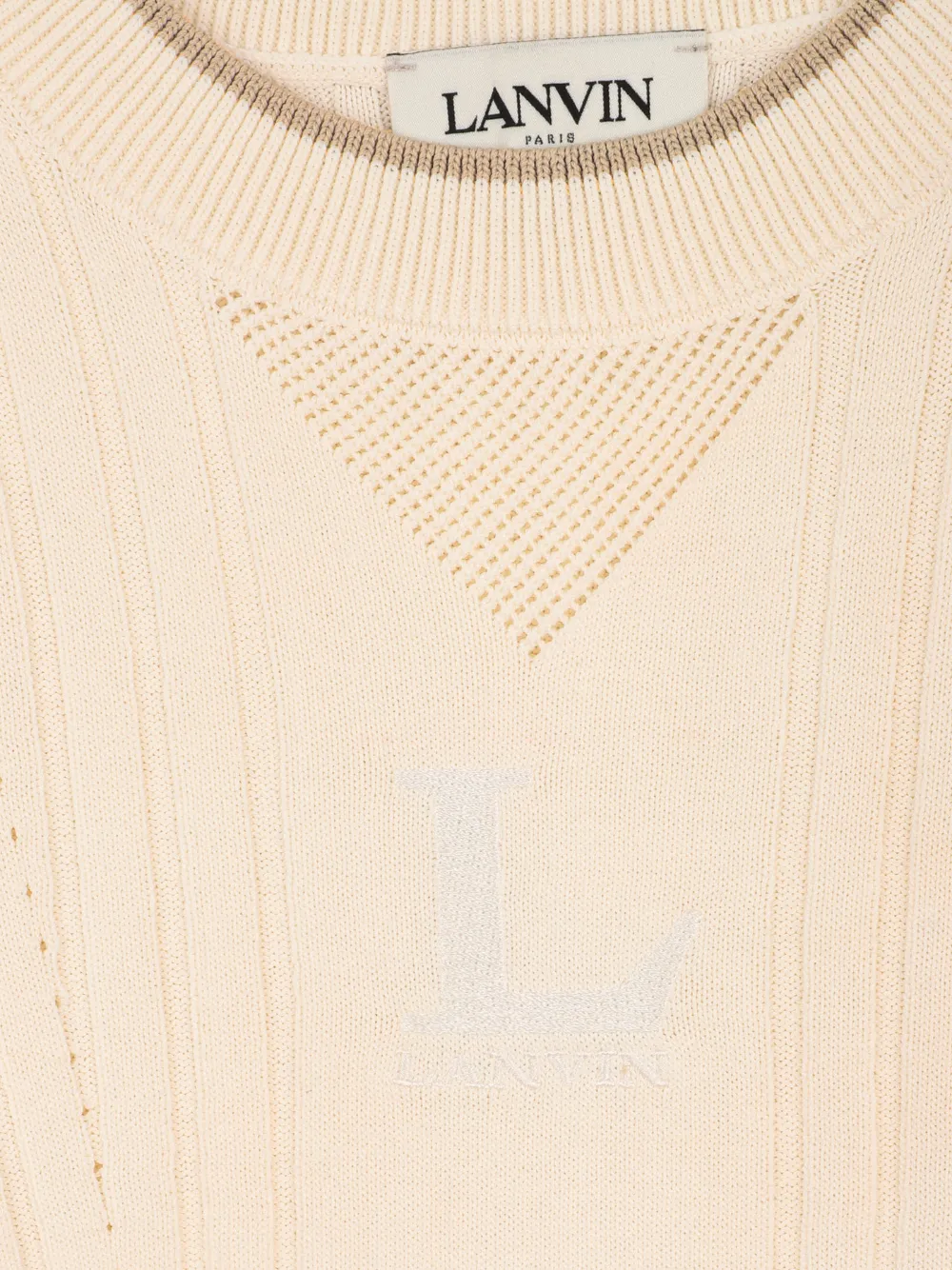 Ribbed-Trim Short-Sleeve T-Shirt