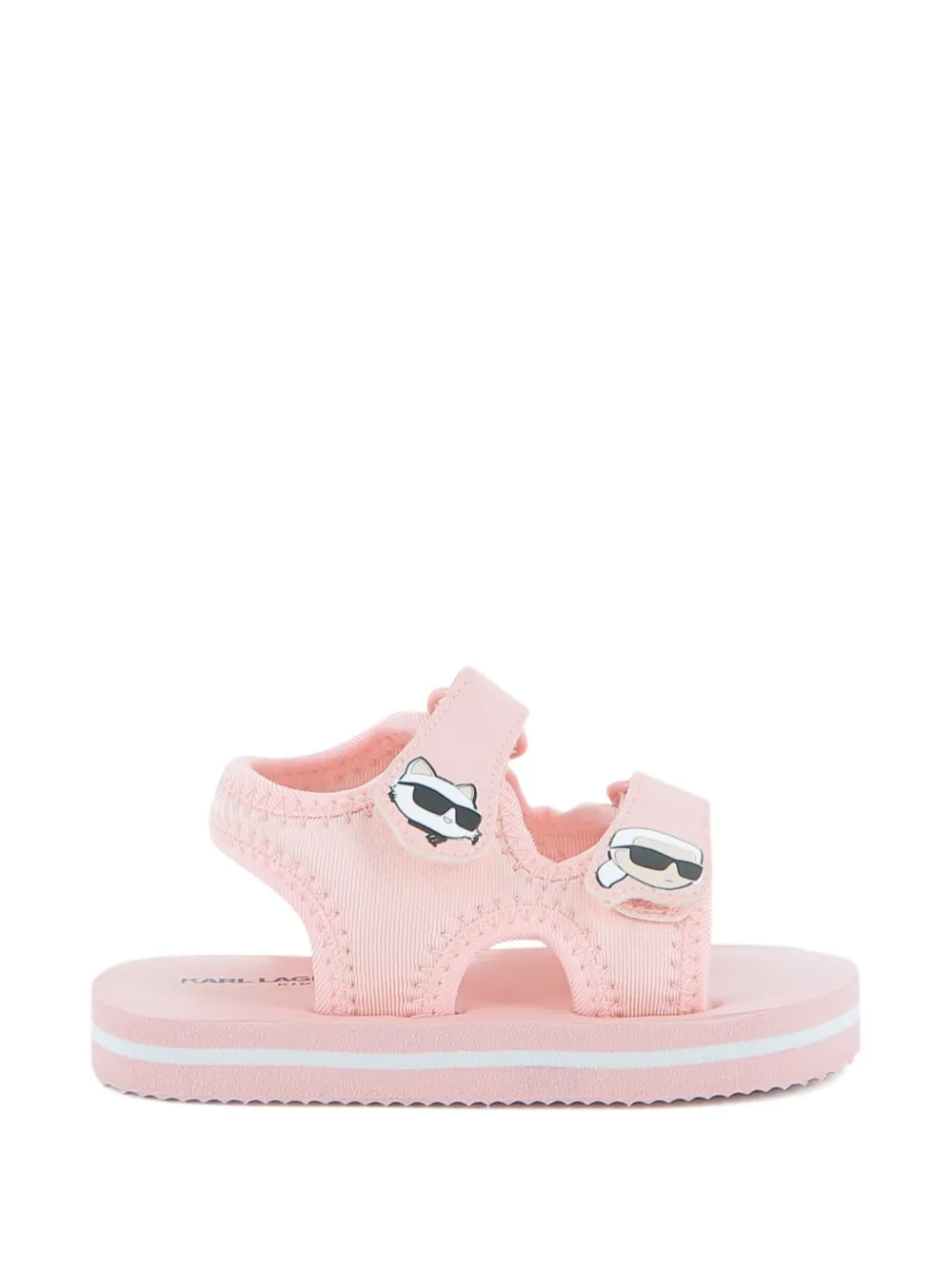 Karl Lagerfeld Kids Sandalen met klittenband Roze
