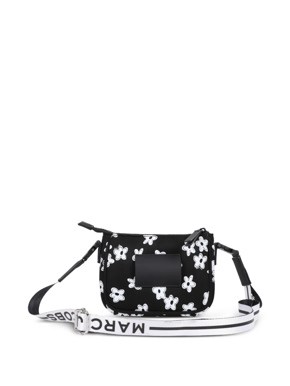 Marc Jacobs Kids Crossbodytas met bloemenprint en logo Zwart