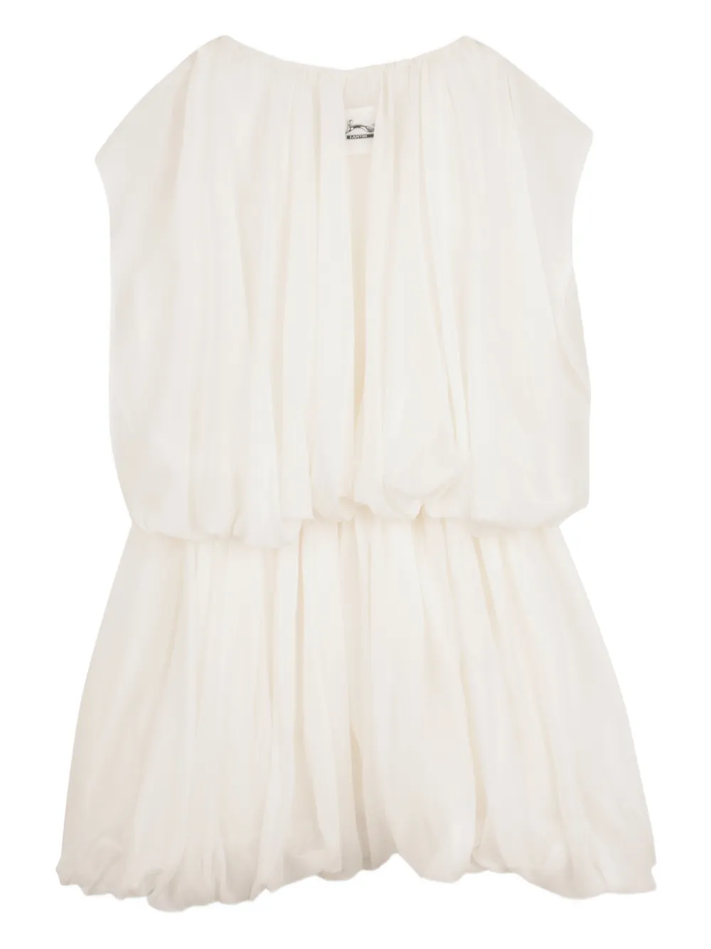  Lanvin Enfant Gathered Dress - White 
