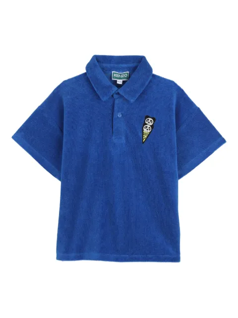 Kenzo Kids panda-appliqué polo shirt