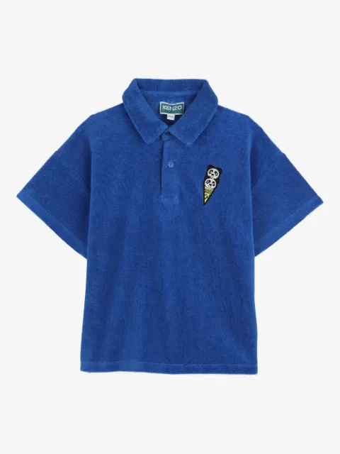 Kenzo Kids рубашка поло с аппликацией