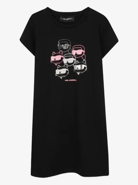 Karl Lagerfeld Kids vestido estilo playera