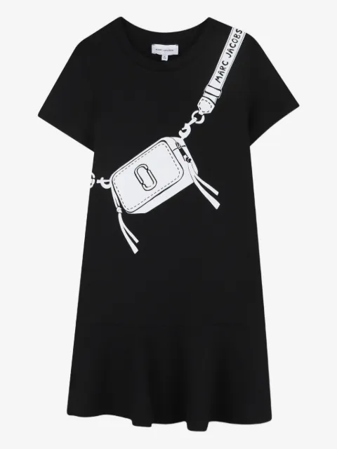 Marc Jacobs Kids graphic ruffled dress