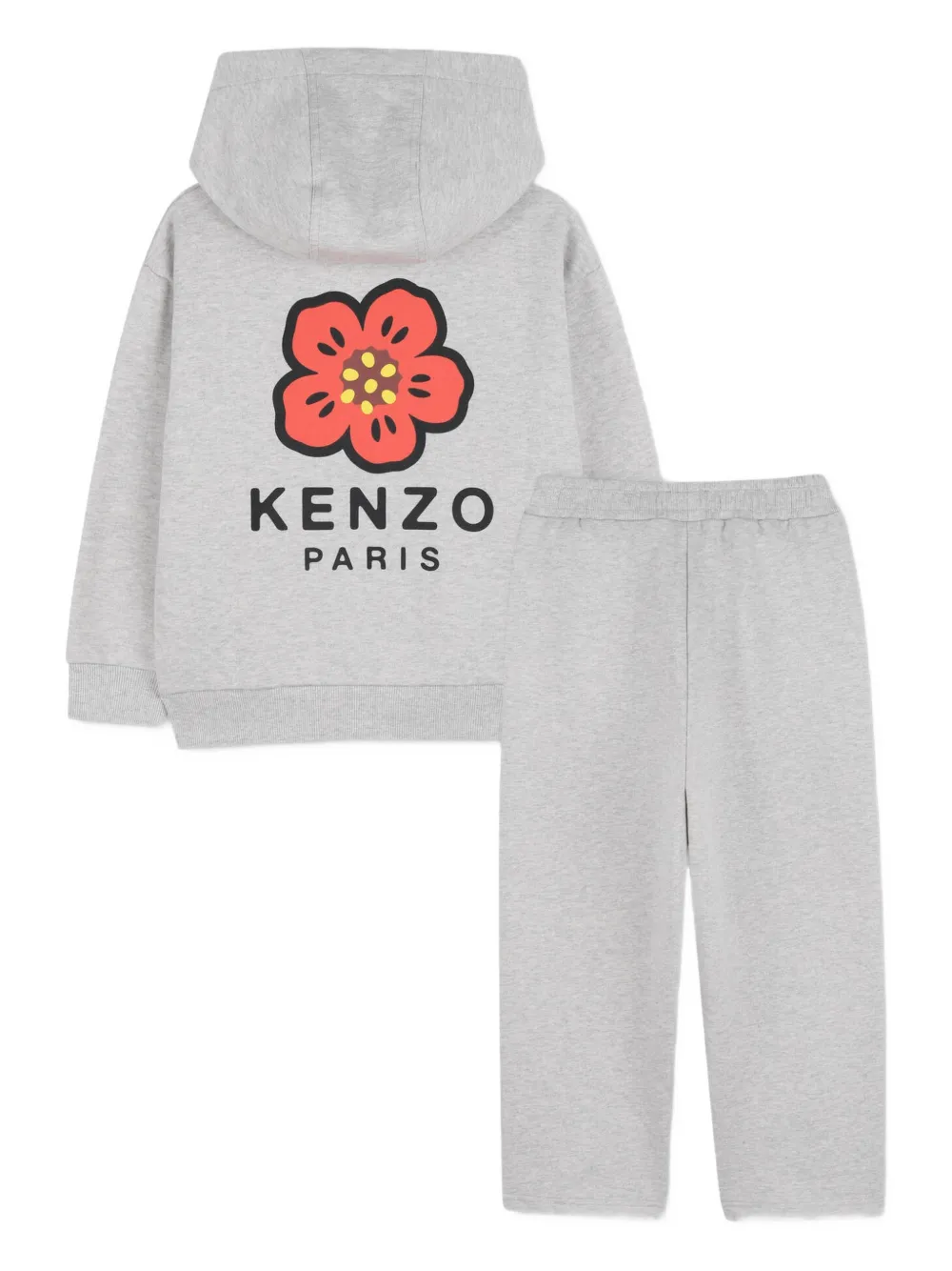 Kenzo Kids Boke Flower trainingspak met capuchon Grijs