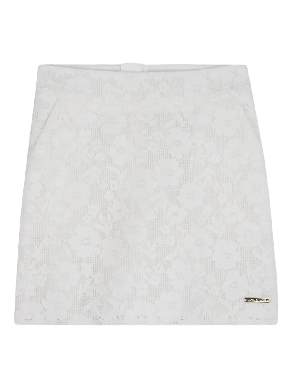 Michael Kors Kids Minigonna in pizzo a fiori - Bianco