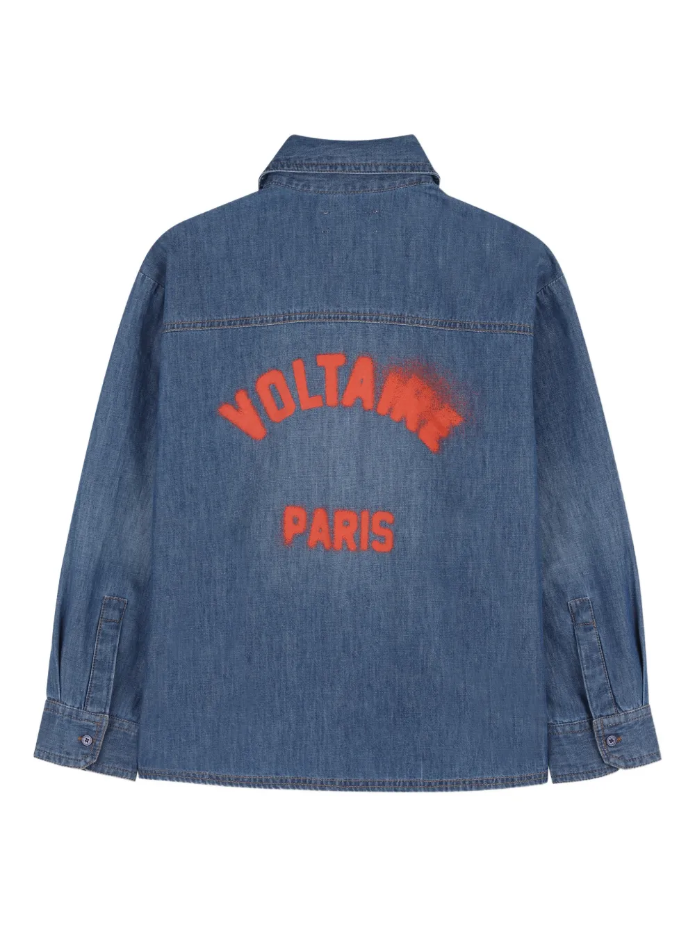 Zadig & Voltaire Kids Shirt met zak en knopen Blauw