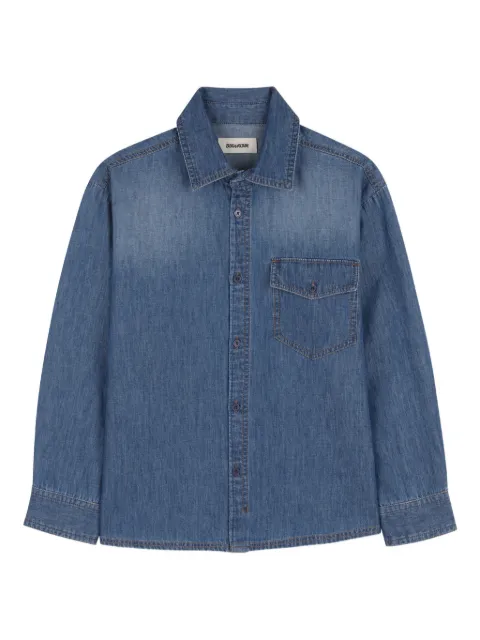 Zadig & Voltaire Kids button-up pocket shirt