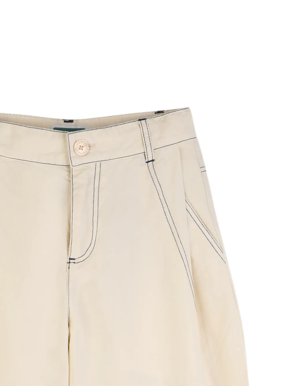  Kenzo Kids Topstitching Casual Trousers - Neutrals 
