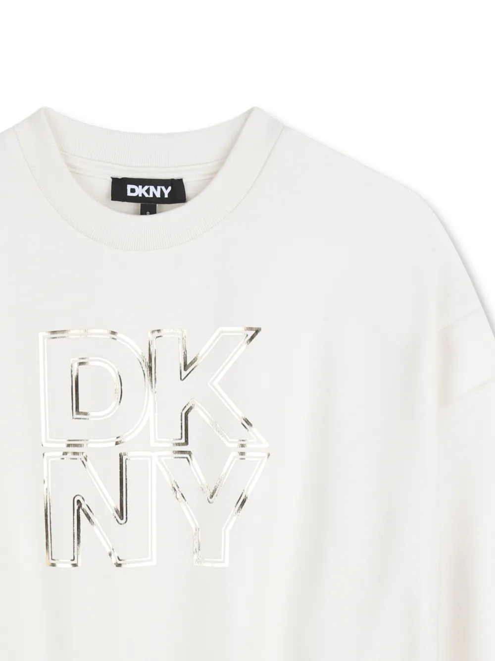Dkny Kids Sweater met logoprint Beige