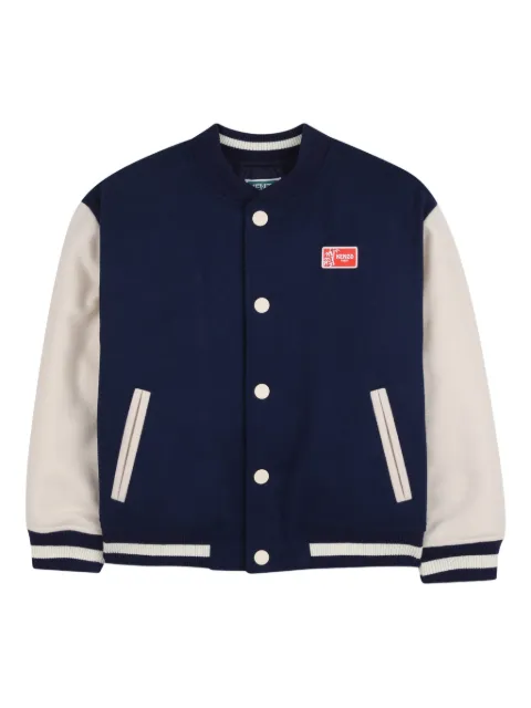 Kenzo Kids button-fastening rear-graphic jacket