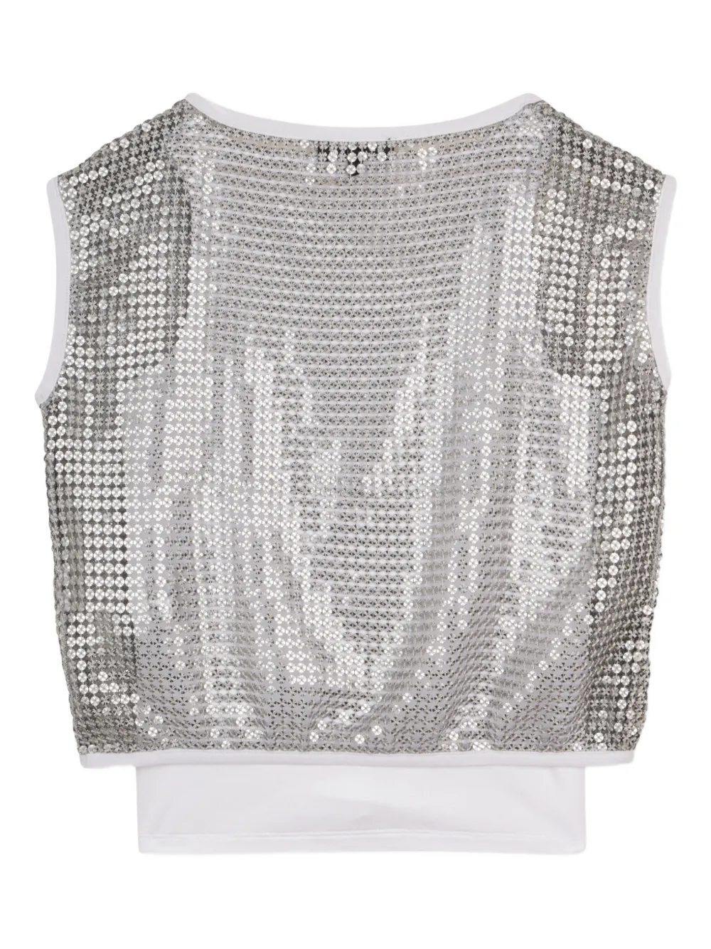 Dkny Kids Tanktop verfraaid met pailletten Zilver