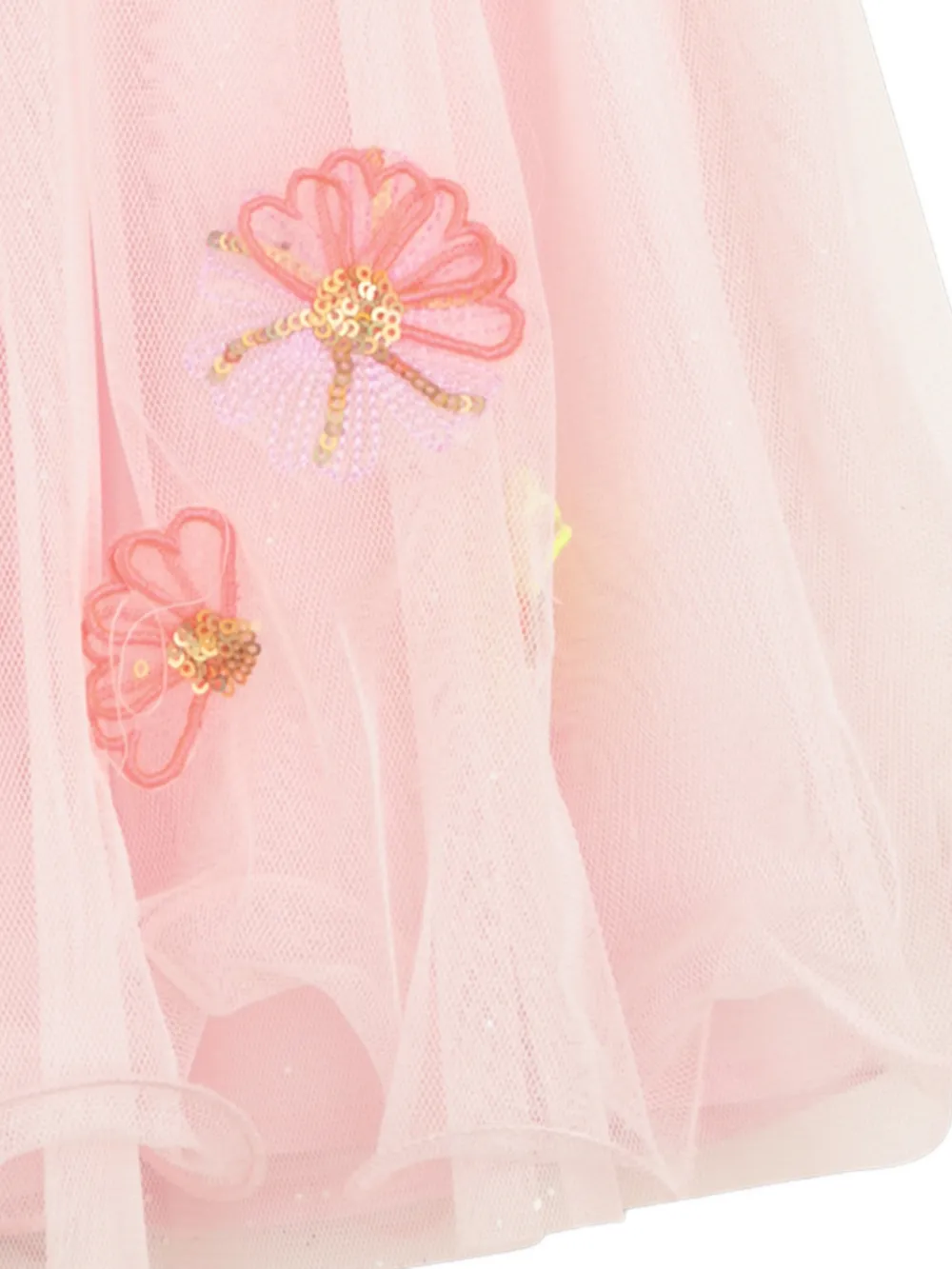  Billieblush Floral-embellished Tulle Skirt - Pink 