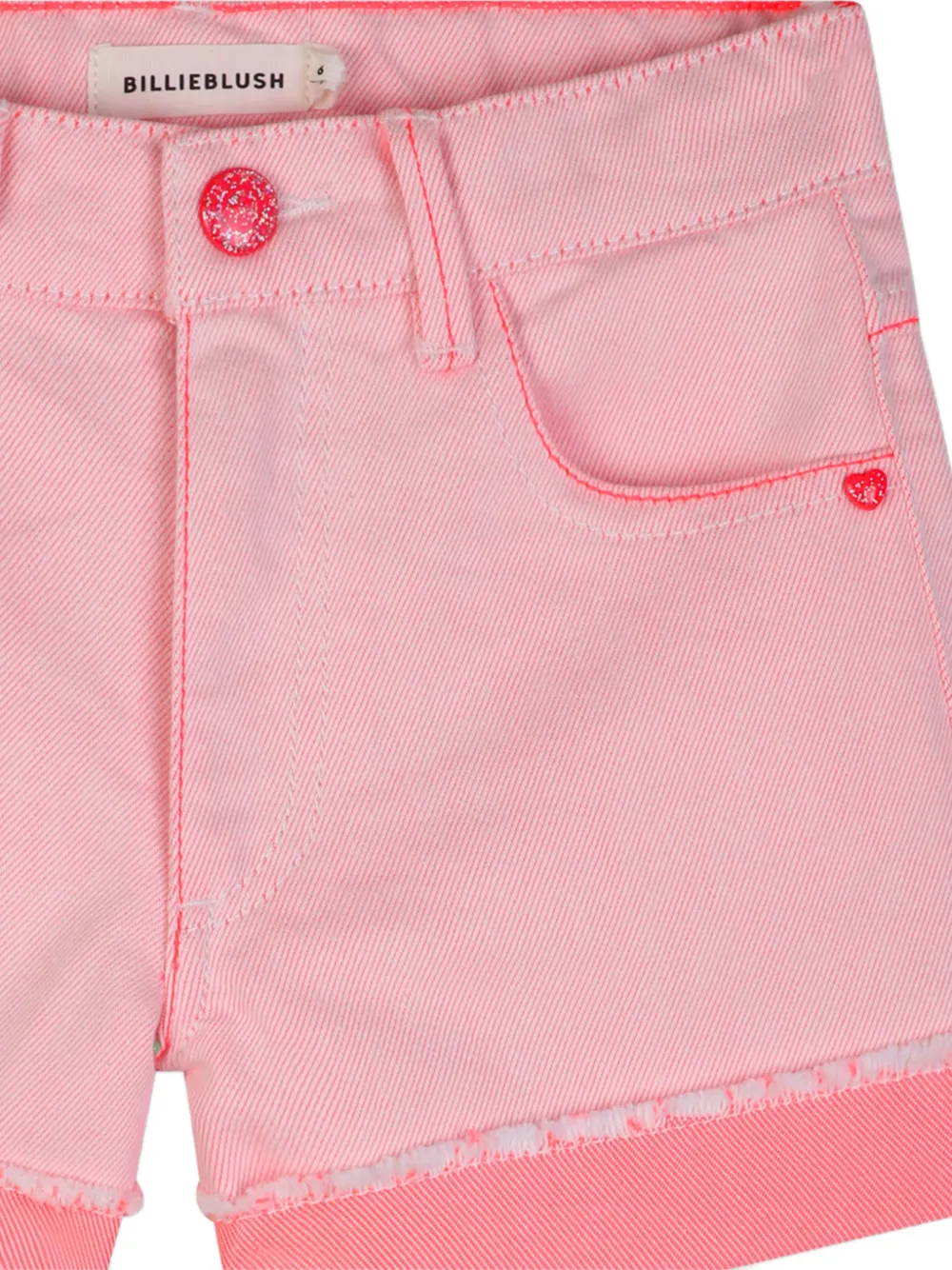 Billieblush Shorts met pailletten en omslag Roze