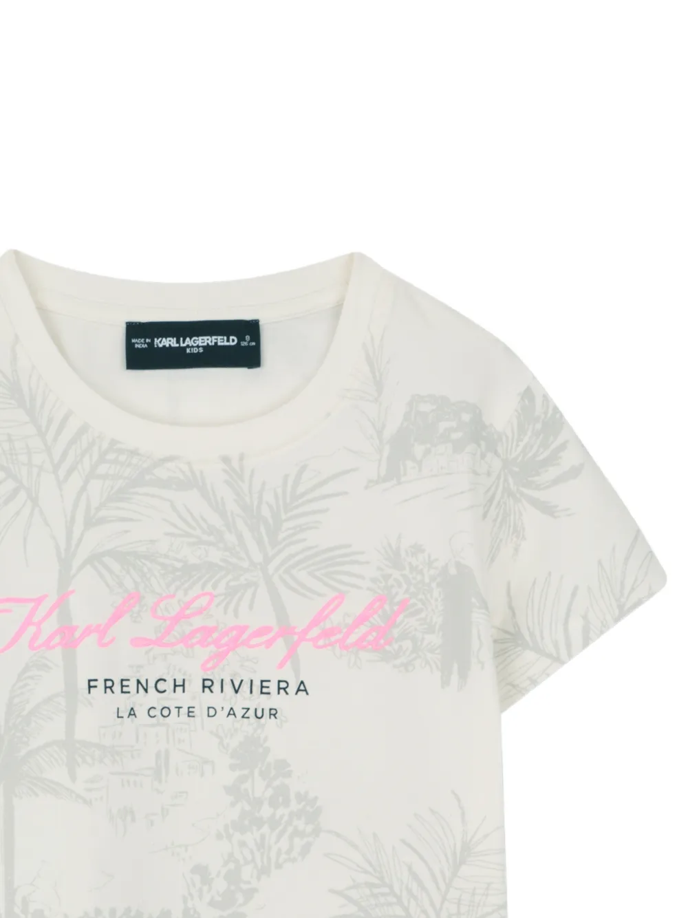  Karl Lagerfeld Kids Printed T-shirt - Neutrals 