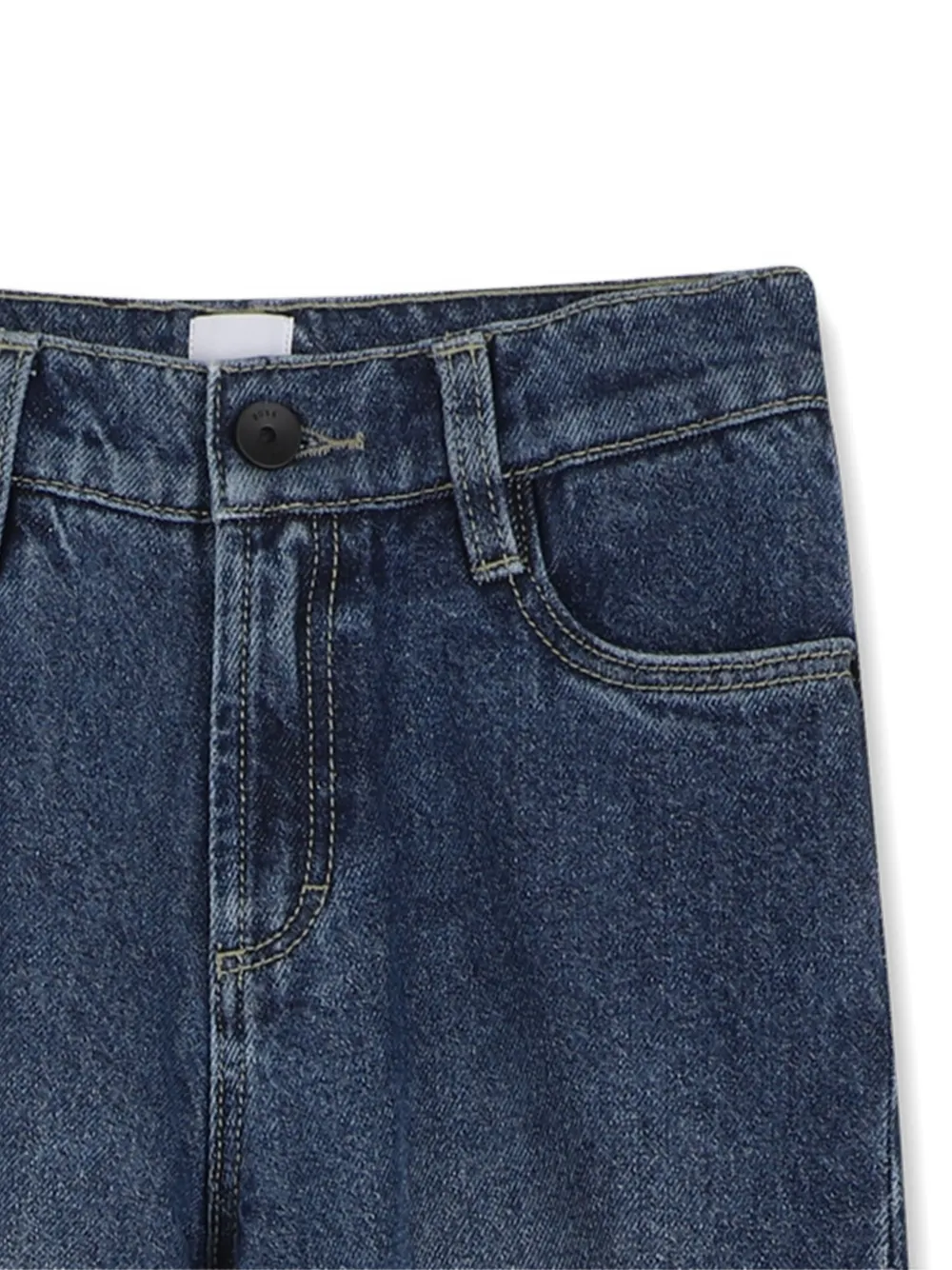 BOSS Kidswear Jeans met logopatch Blauw