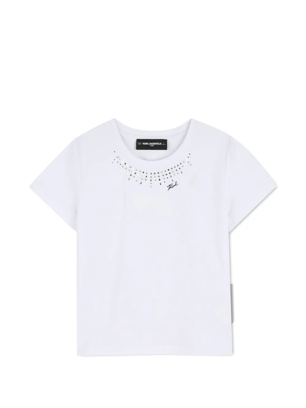 Karl Lagerfeld Kids T-shirt con logo - Bianco