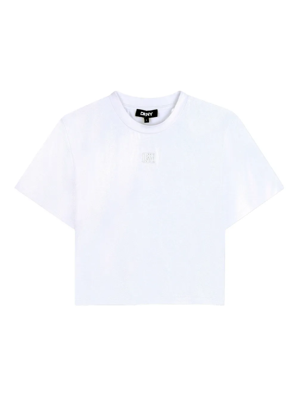 Dkny Kids T-shirt con logo goffrato - Bianco
