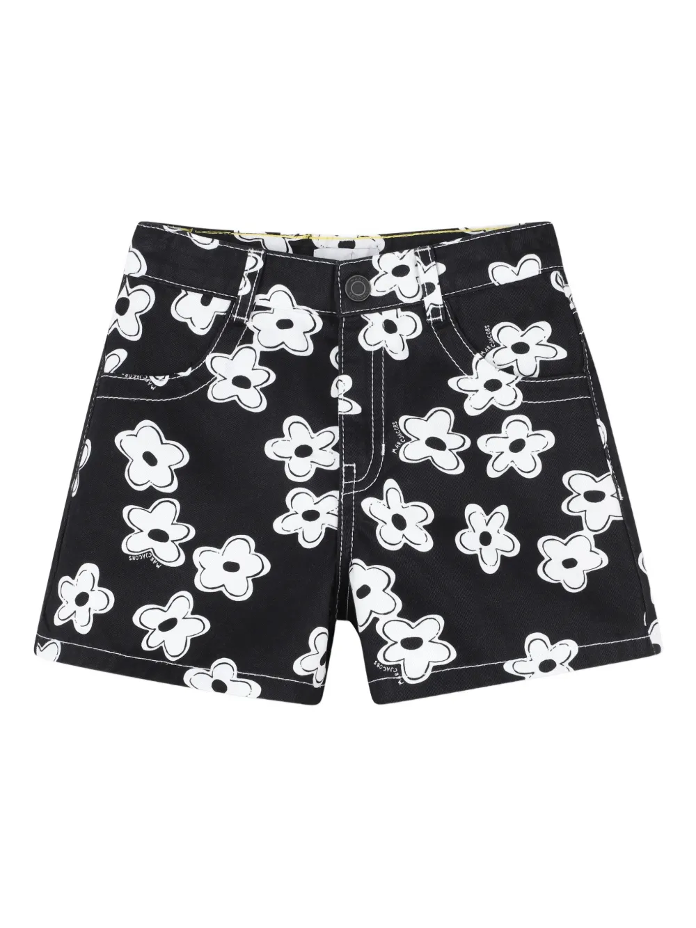 Marc Jacobs Kids Shorts a fiori - Nero
