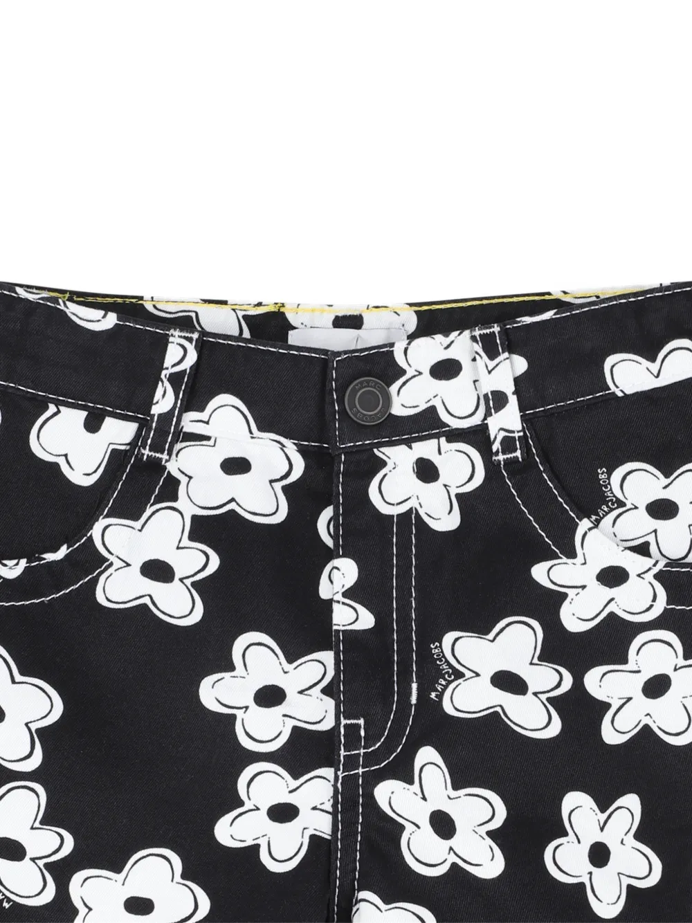  Marc Jacobs Kids Floral-print Shorts - Black 