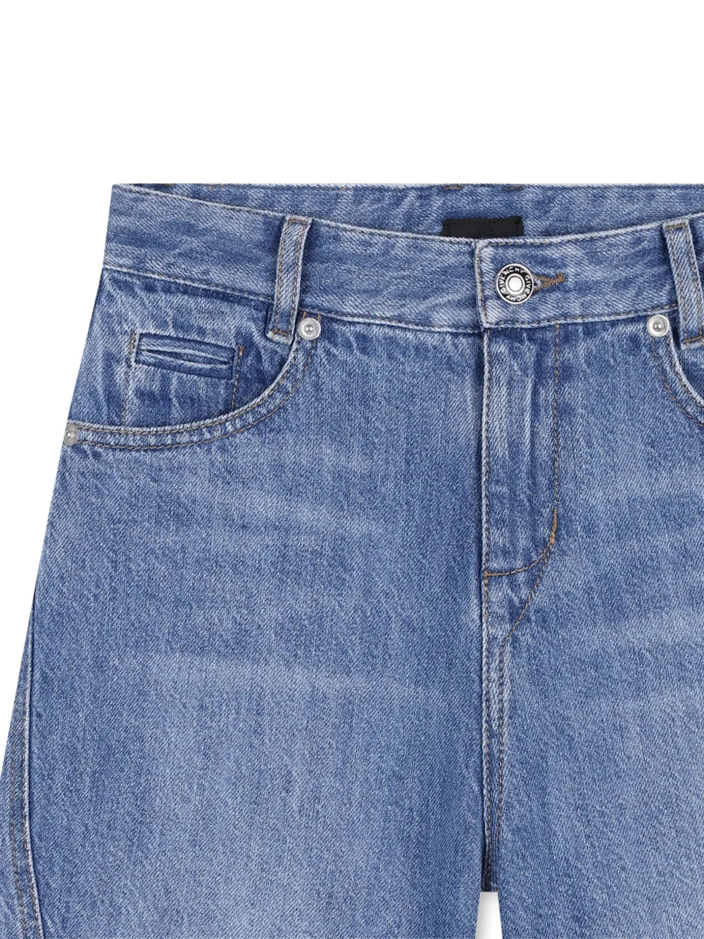  Givenchy Kids Denim Shorts - Blue 