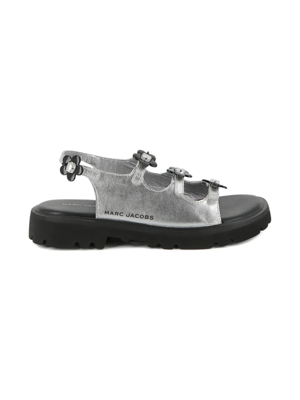 Marc Jacobs Kids Sandalen verfraaid met bloem Zilver