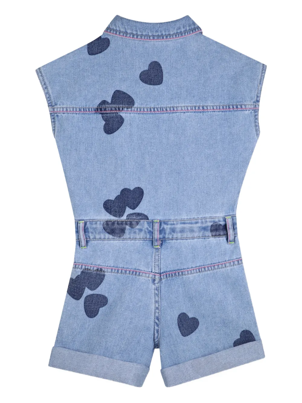  Billieblush Heart-print Playsuit - Blue 